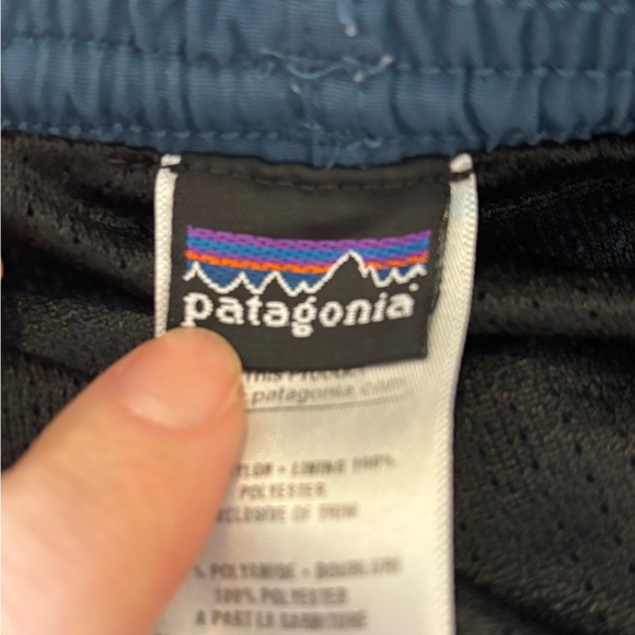 Patagonia Navy Elastic-Waist Men's Swim Trunks - Picture 5 of 6